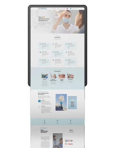 Estedent Diş Kliniği Websitesi