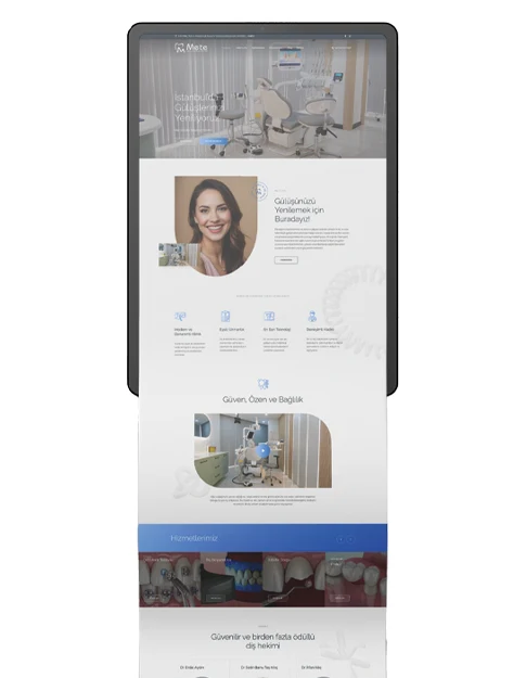 Mete Diş Kliniği Websitesi