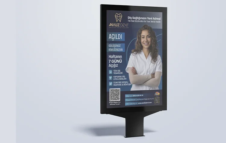 Analizdent Diş Kliniği Tabela Tasarımı