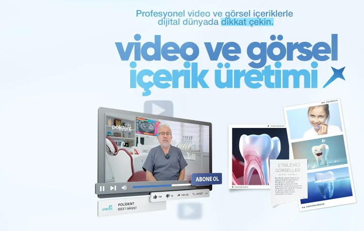 video ve görsel içerik üretimini ifade eden bir görsel